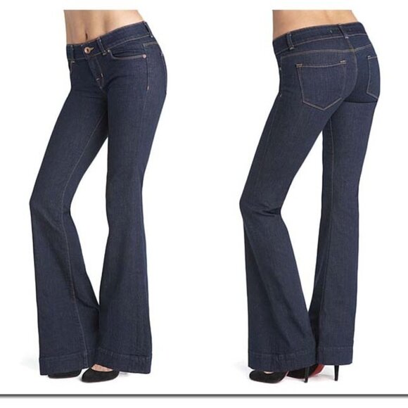 Y2k Flare Jeans Vintage Women's Flare Bell Bottom Jeans - Y2K Vintage Low Rise Bootcut Denim Pants Wide Leg Denim Pants